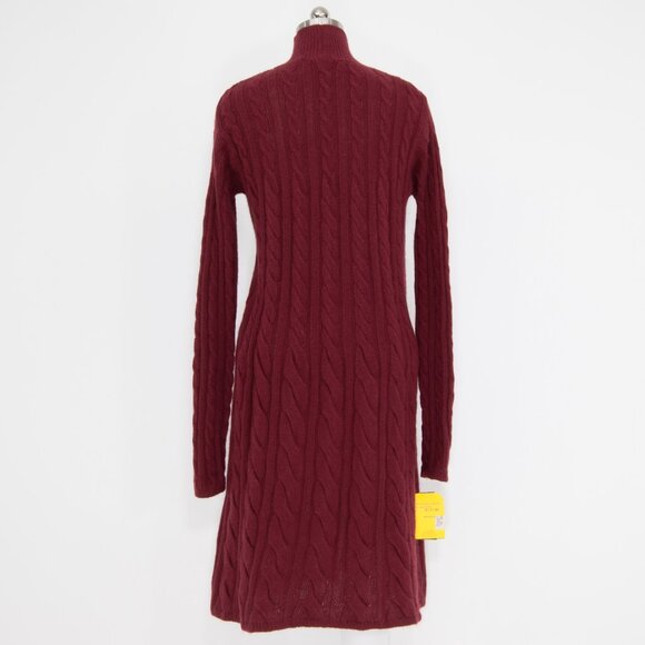 NWOT Krizia Maglia Angora‑Blend Cable‑Knit Turtleneck Dress - Picture 2 of 4